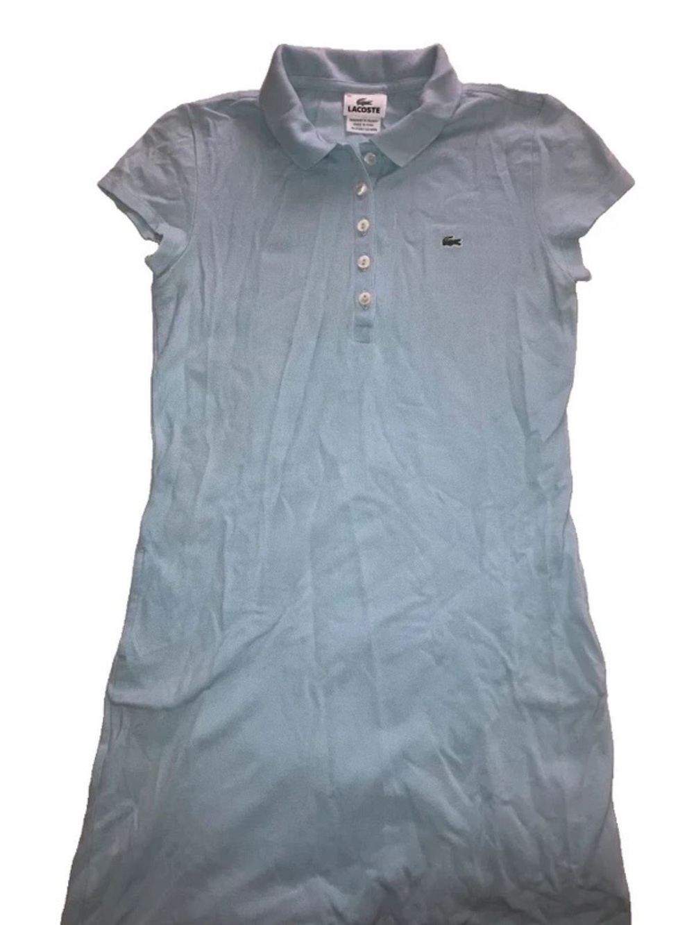Light Blue Lacoste Polo Dress Size 36